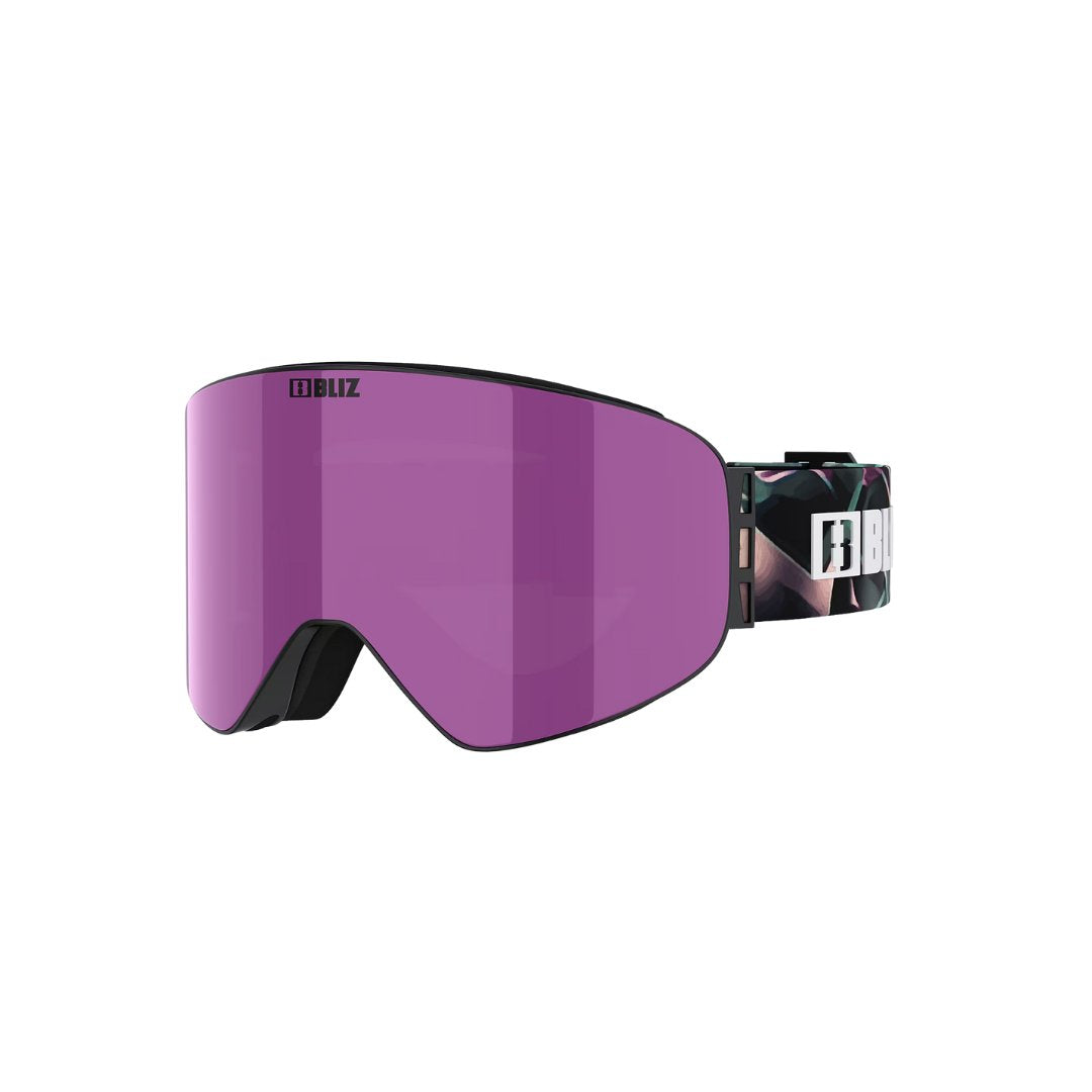 Bliz Flow - Matt Black With Ice Pink Lens