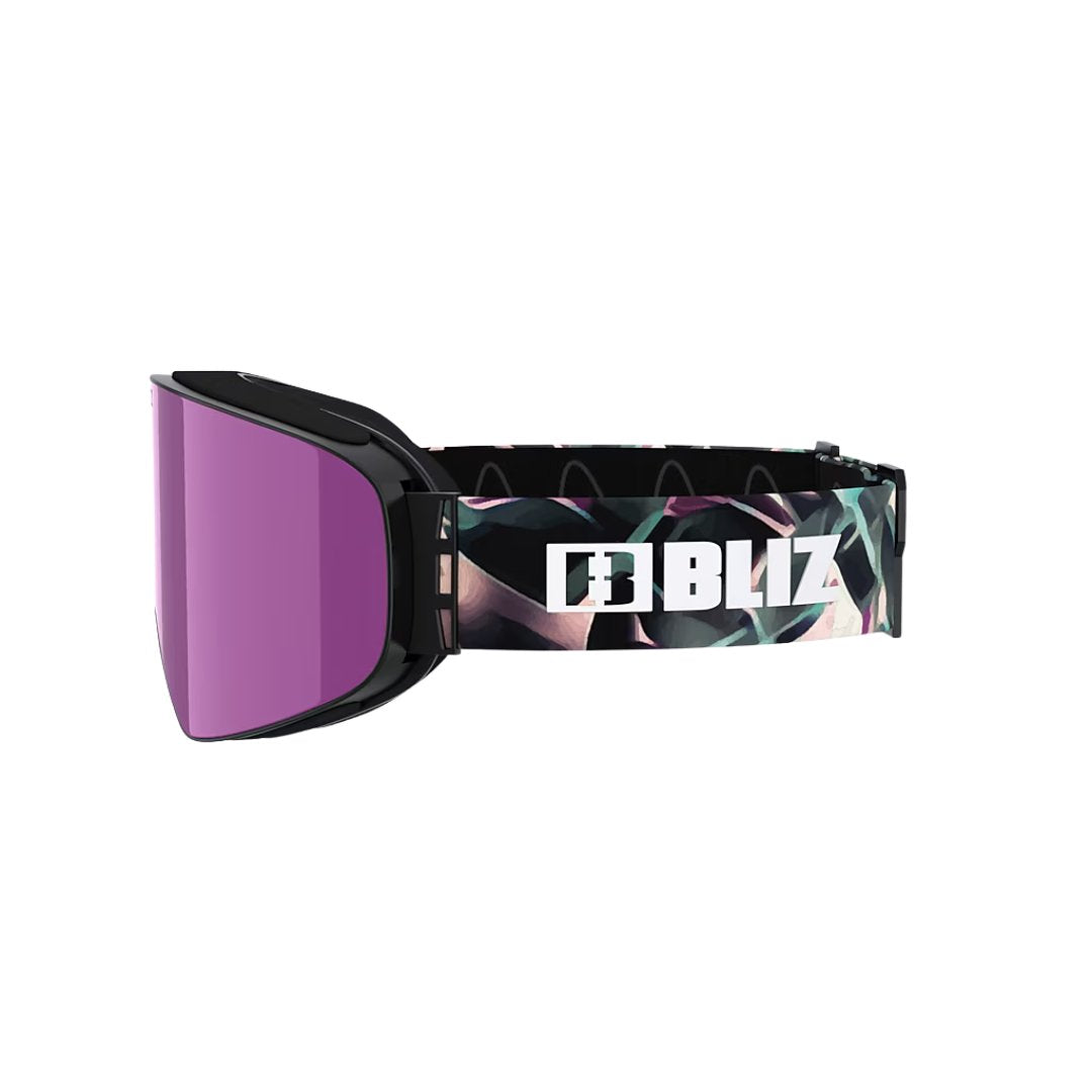 Bliz Flow - Matt Black With Ice Pink Lens