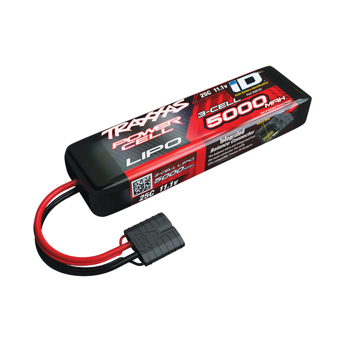 TRAXXAS LiPo rafhlaða 3S 11,1V 5000mAh 25C iD-Connector