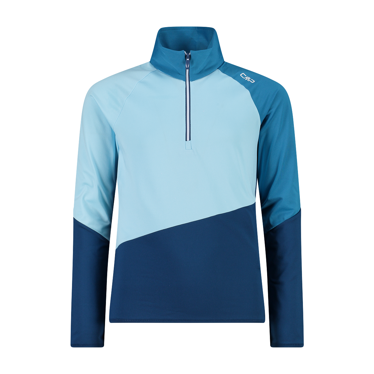 CMP softech half-zip turtle neck - Ljósblá