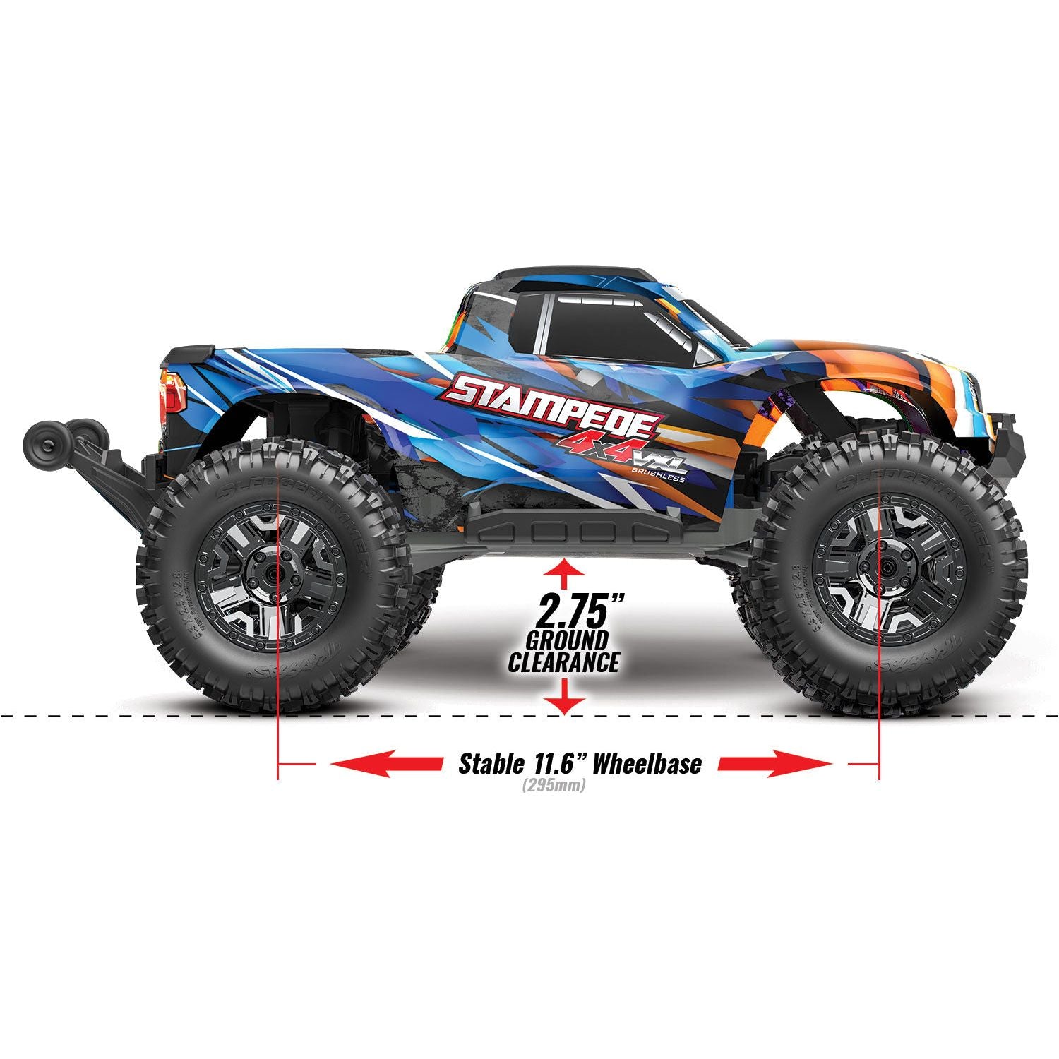 Traxxas Stampede 4x4 VXL HD 1/10 RTR TQi TSM