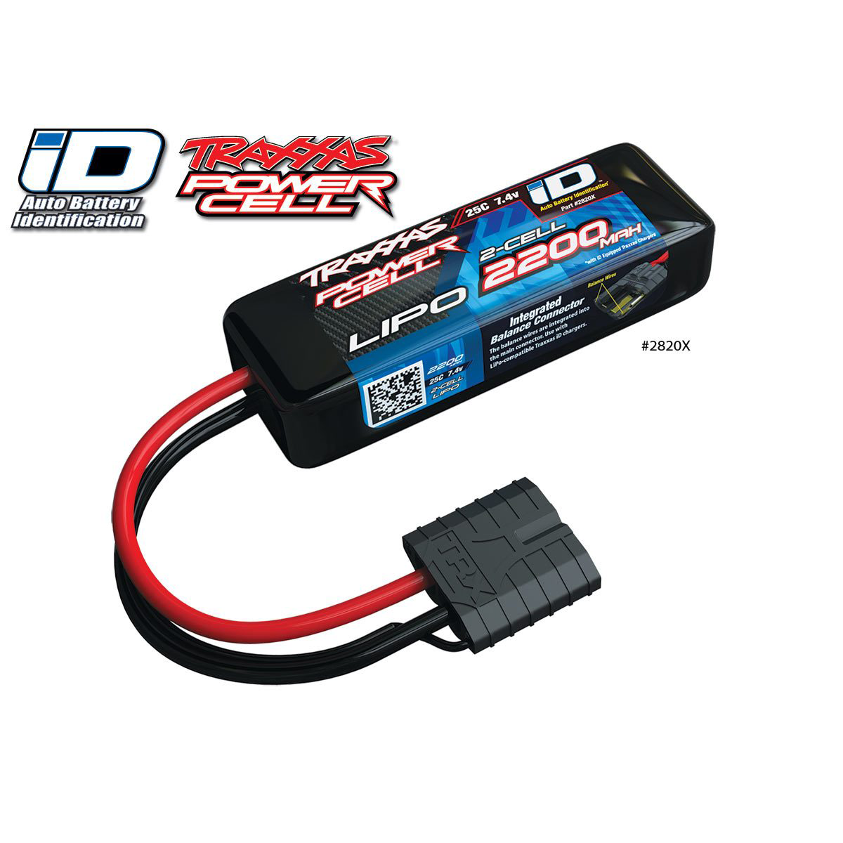 TRAXXAS Li-Po Battery 2S 7,4v 2200mAh 25C iD-connector - Krakkasport.is