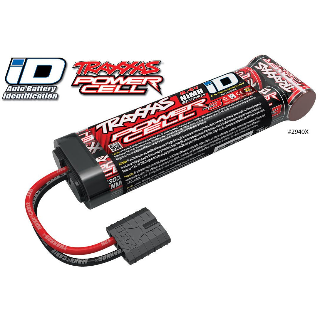 TRAXXAS NiMH rafhlaða 8,4V 3300mAh Series 3 iD-connector - Krakkasport.is