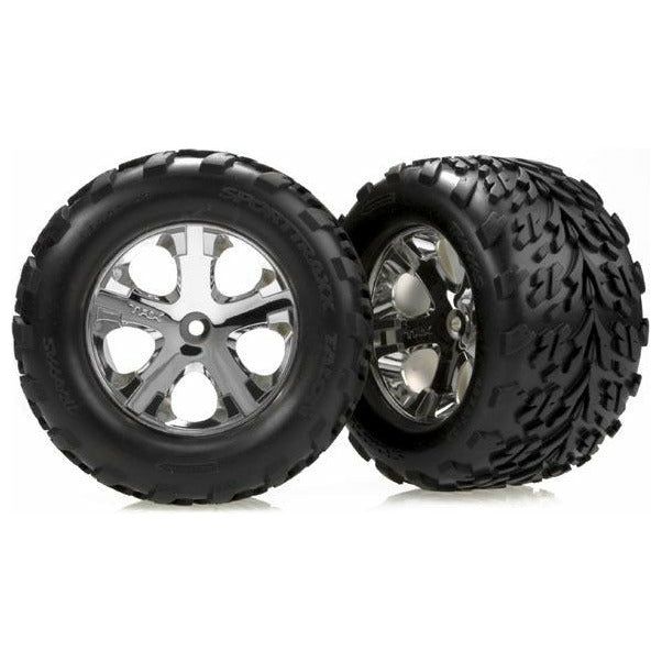 TRAXXAS Tires & Wheels Talon/All-Star Chrome 2.8" (2)