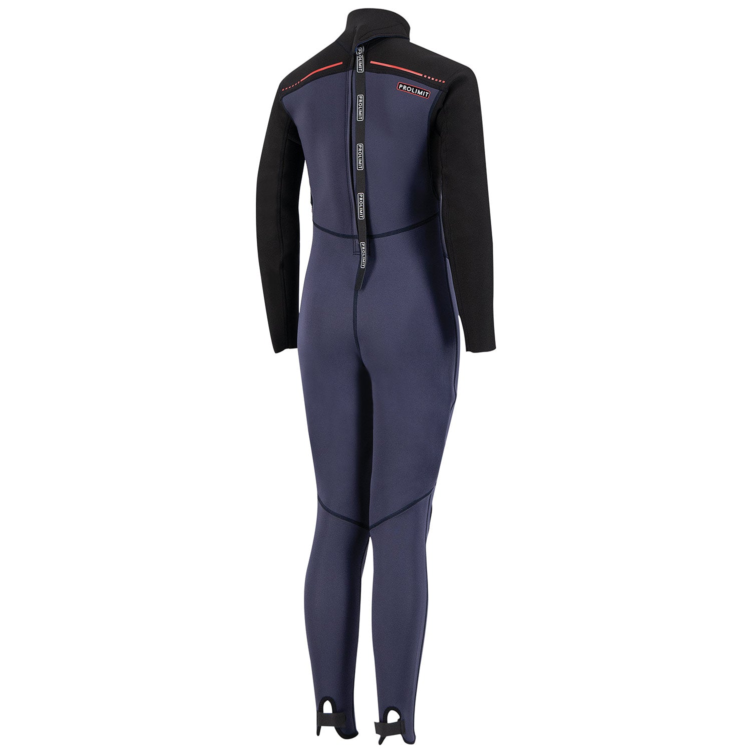 Prolimit Grommet Steamer V-Backzip 5/3 - Blár/Rauður