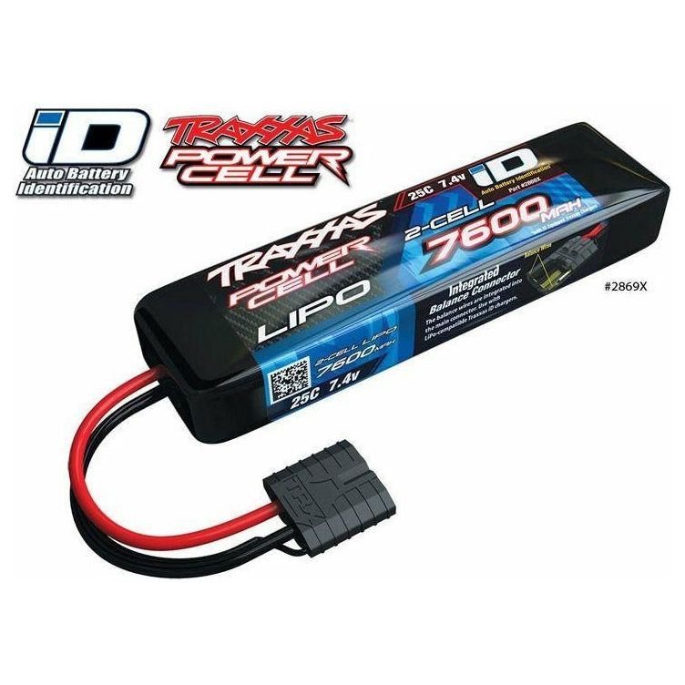 TRAXXAS Li-Po Battery 2S 7,4V 7600mAh 25C iD-connector