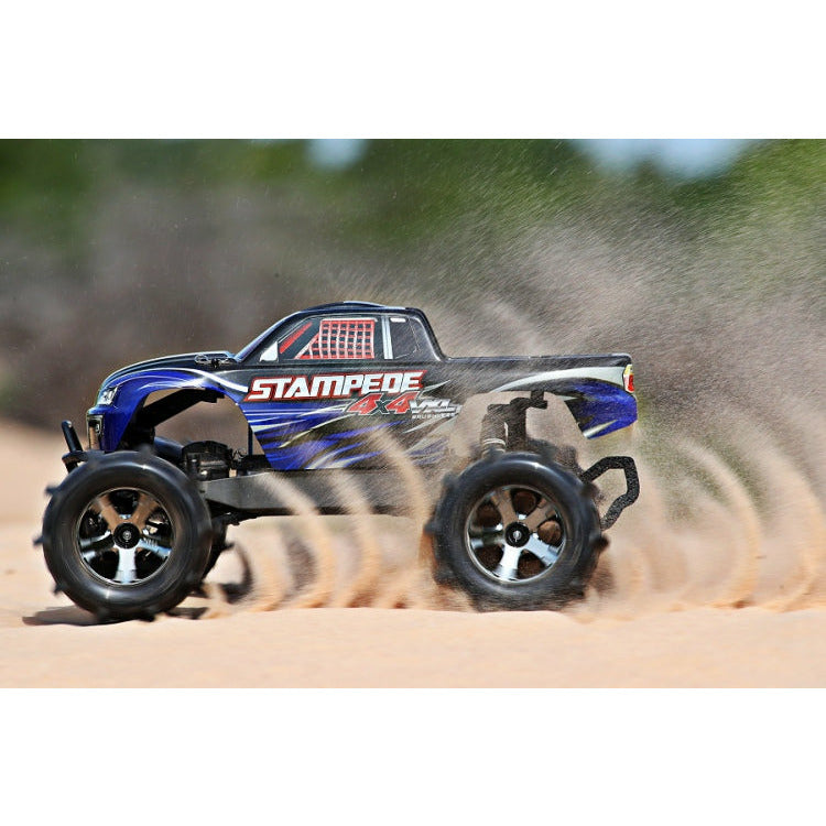 Traxxas Tires & Wheels Paddel/All-Star Black Chrome 2.8" TSM Front