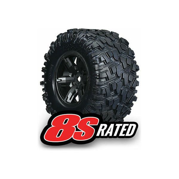 TRAXXAS Tires & Wheels Maxx AT/X-Maxx Black (2)