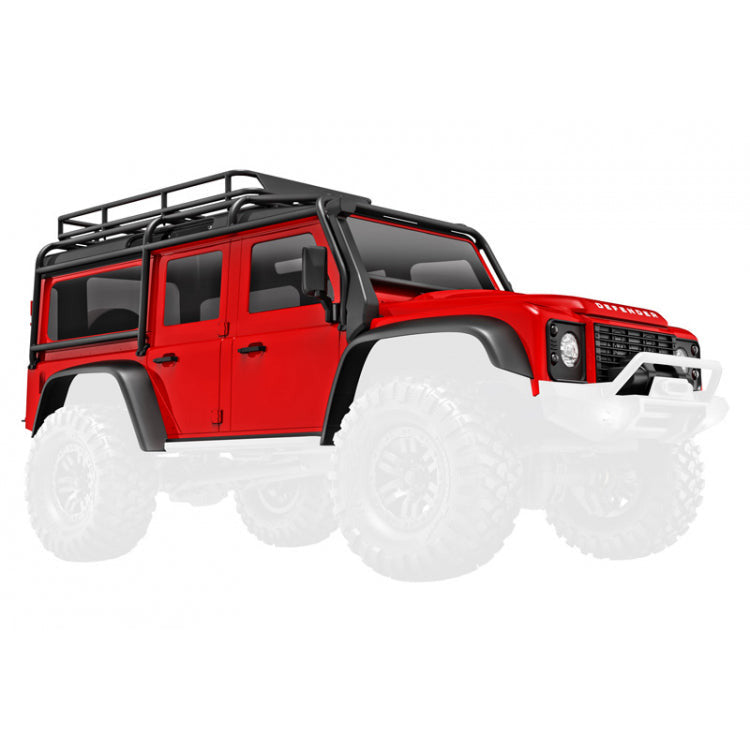 Traxxas Body TRX-4M Land Rover Defender Red Complete