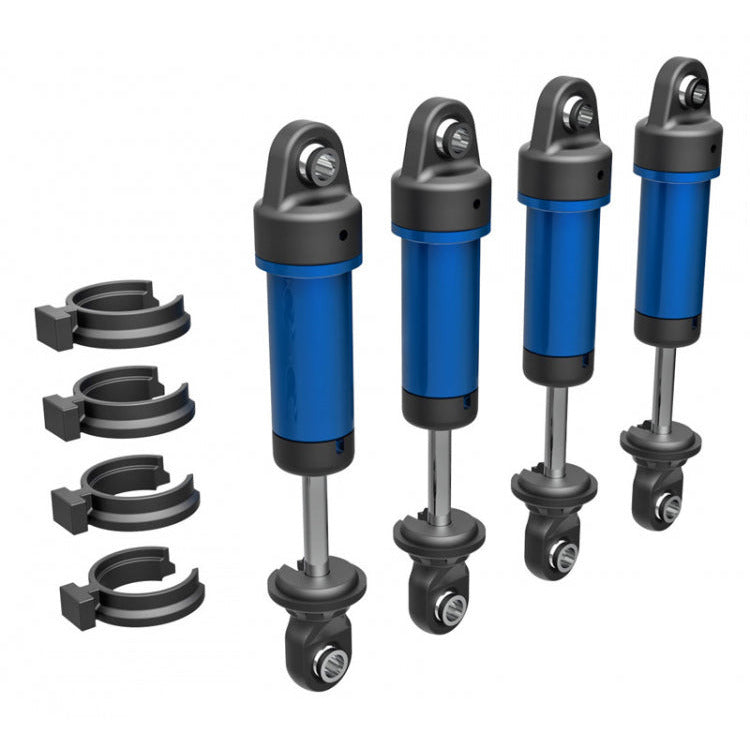 Traxxas Shocks Alu Blue Complete (w/o springs) (4)