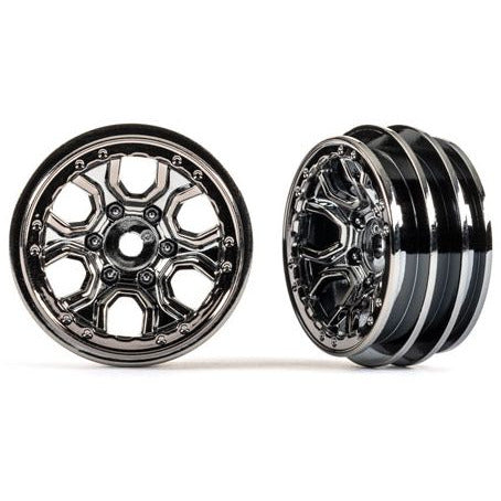 Traxxas Wheels Spider Black Chrome 1.0