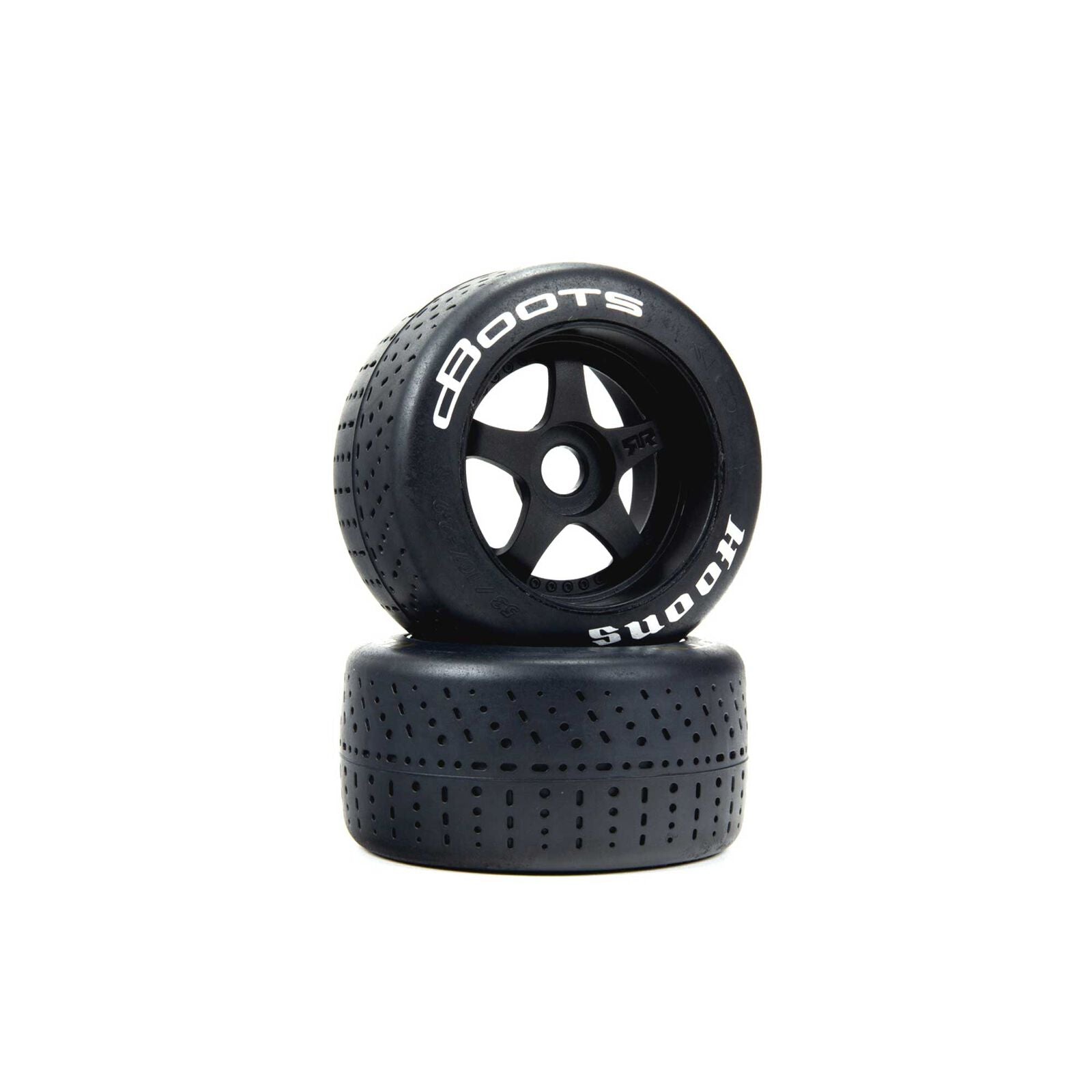 ARRMA dBoots Hoons 53/107 2.9 Pre-Mounted Belted Tires, Silver, 17mm Hex, 5-Spoke (2)