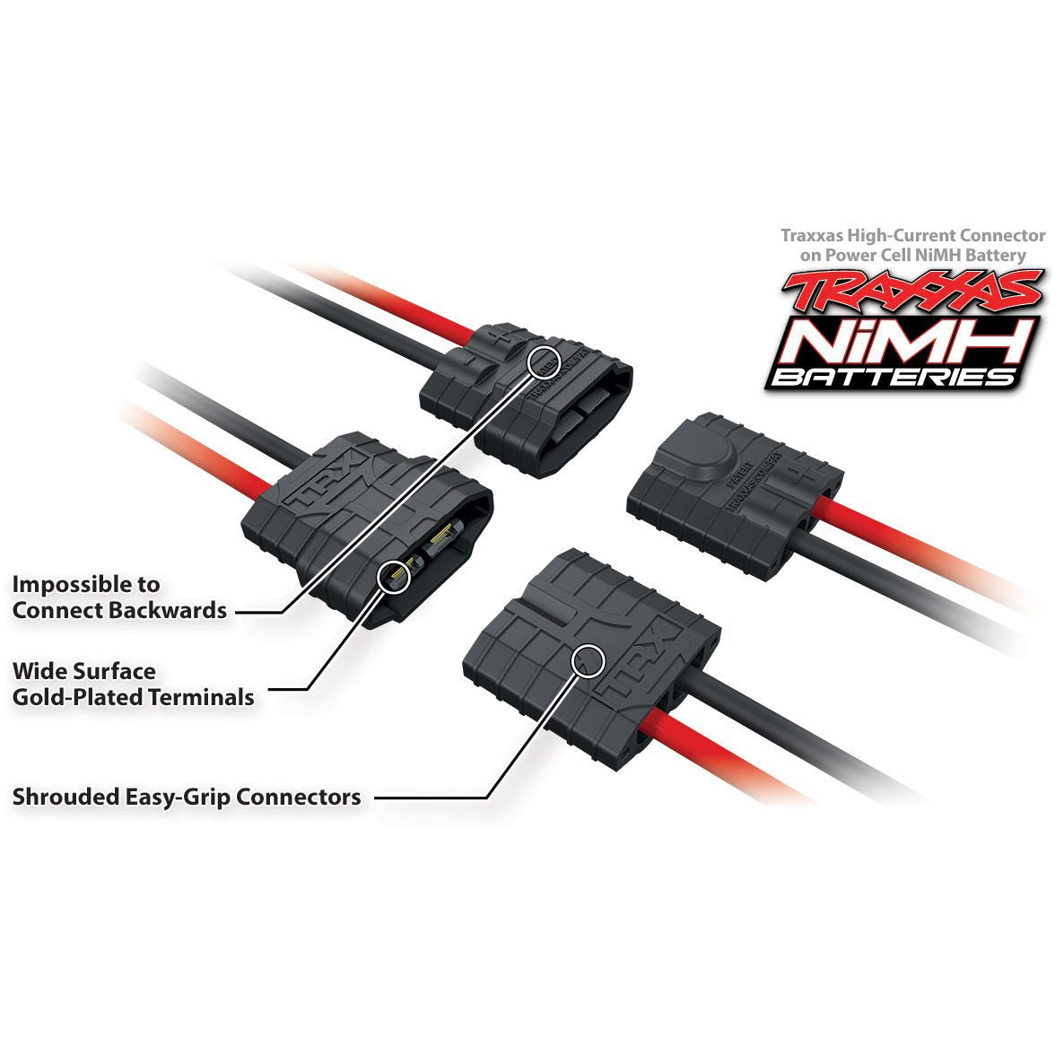 TRAXXAS NiMH rafhlaða 8,4V 3300mAh Series 3 iD-connector - Krakkasport.is