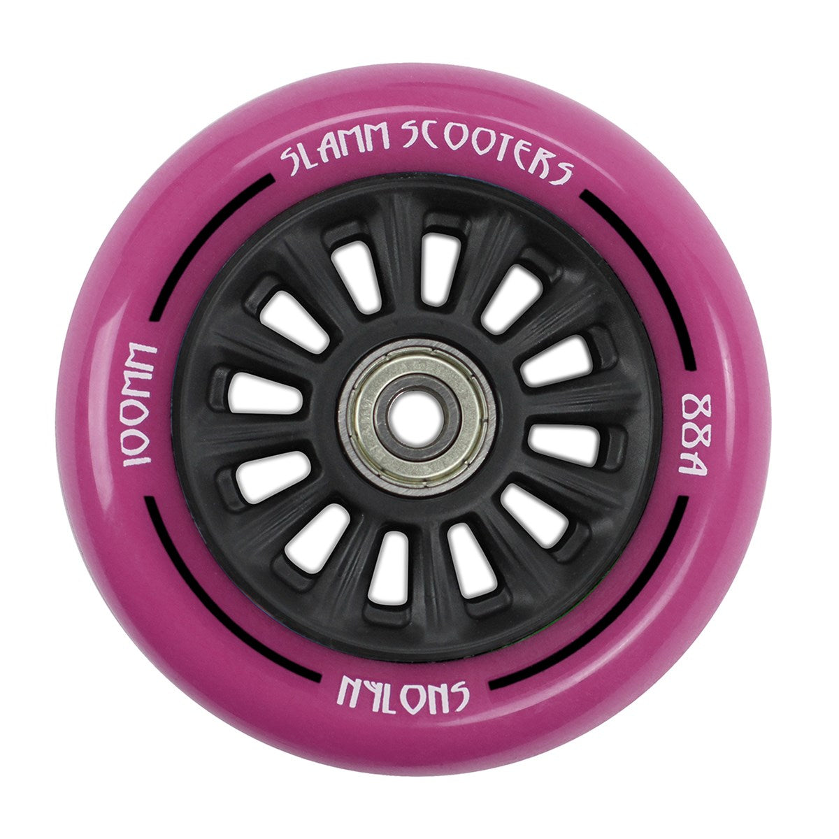 SLAMM 100MM Nylon core dekk - Bleik