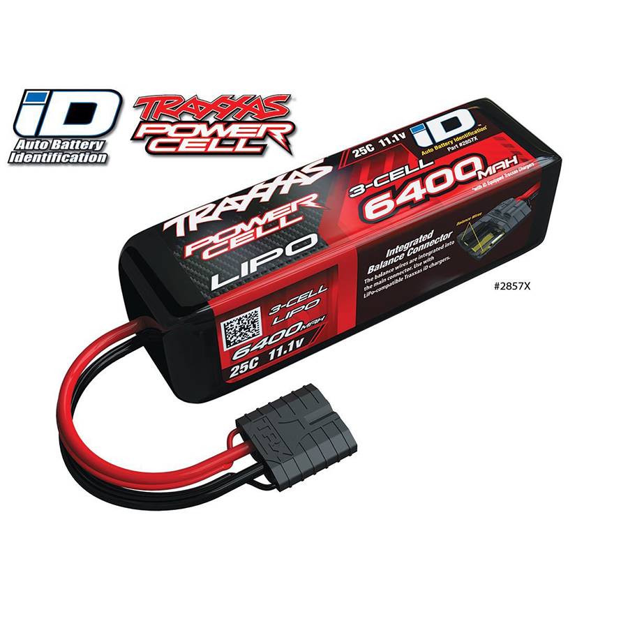 TRAXXAS Li-Po Battery 3S 11,1V 6400mAh 25C iD-connector - Krakkasport.is