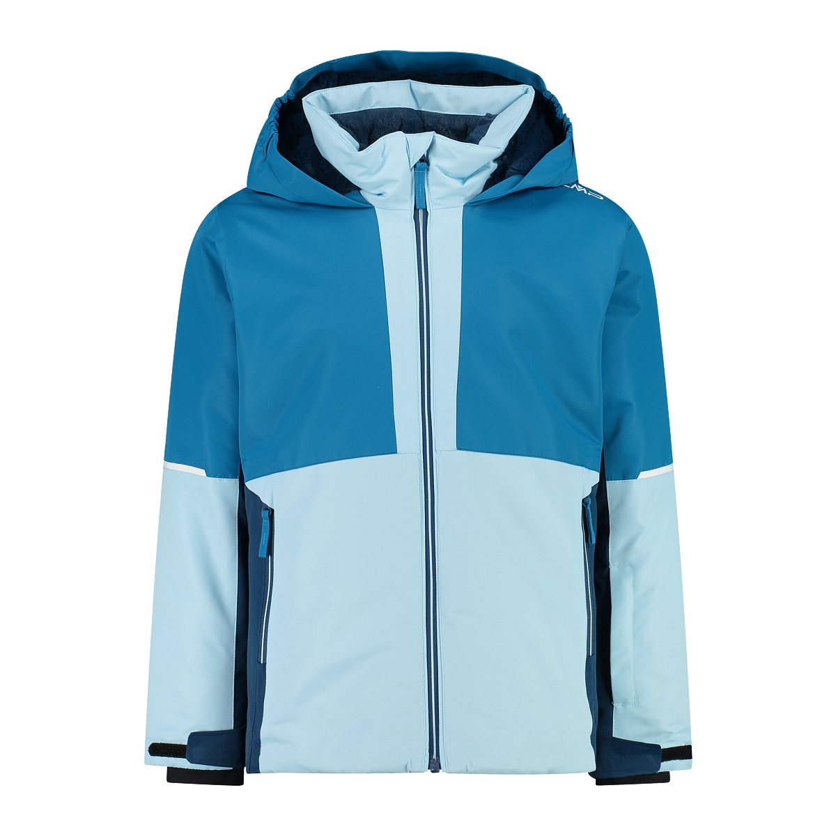 CMP color block twill ski jacket - Blár