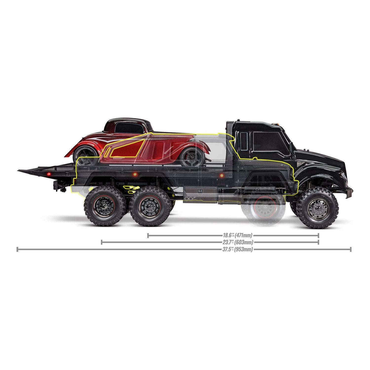 Traxxas TRX-6 Ultimate RC Hauler 6x6 TQi