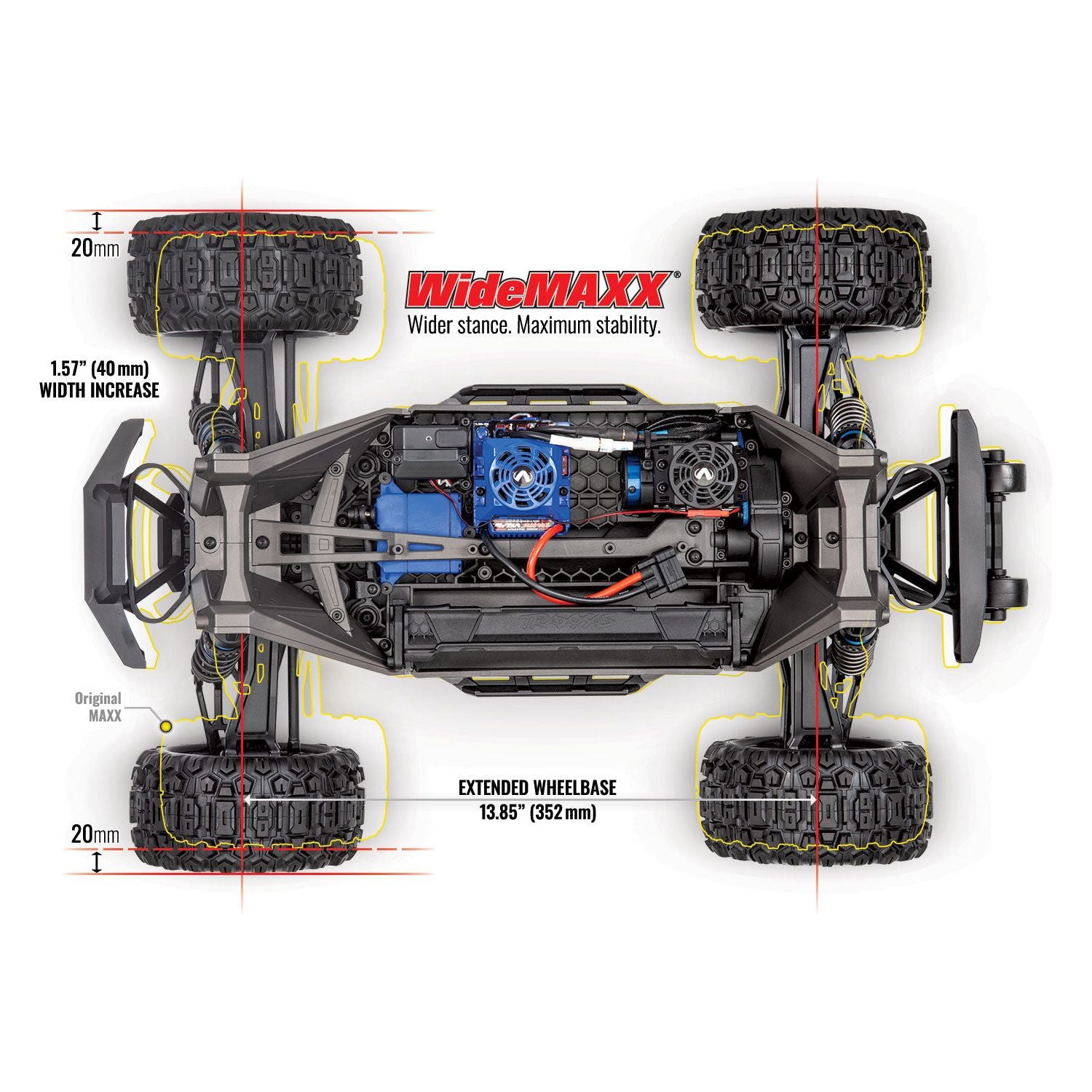 TRAXXAS MAXX with WideMAXX 4x4 1/10 RTR TQi TSM