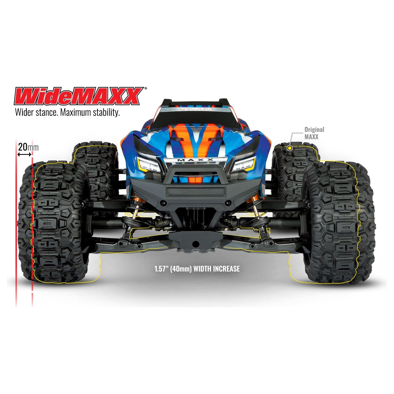 TRAXXAS MAXX with WideMAXX 4x4 1/10 RTR TQi TSM