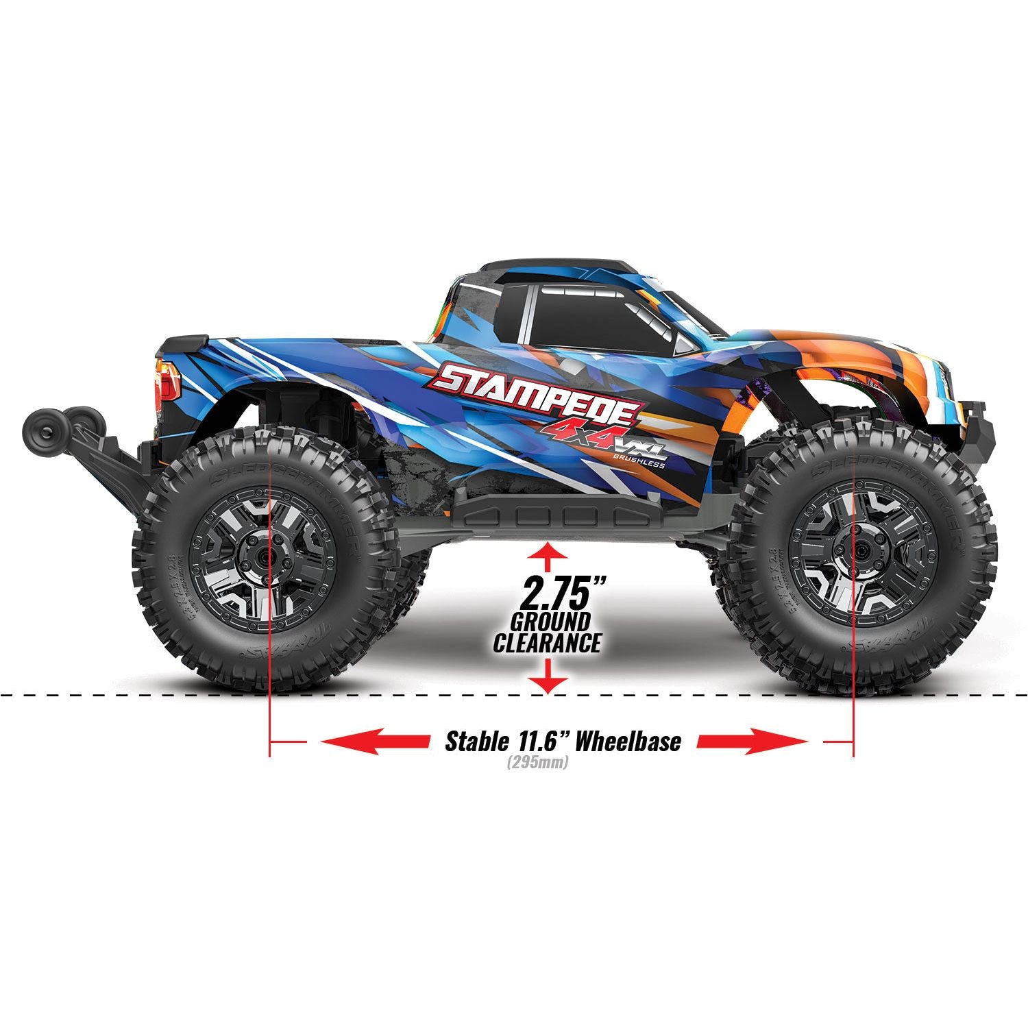 Traxxas Stampede 4x4 VXL HD 1/10 RTR TQi TSM