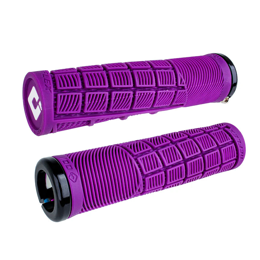 ODI REFLEX LOCK-ON GRIPS (135MM) - Purple