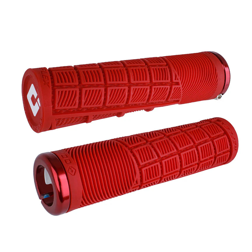 ODI REFLEX LOCK-ON GRIPS (135MM) - Red