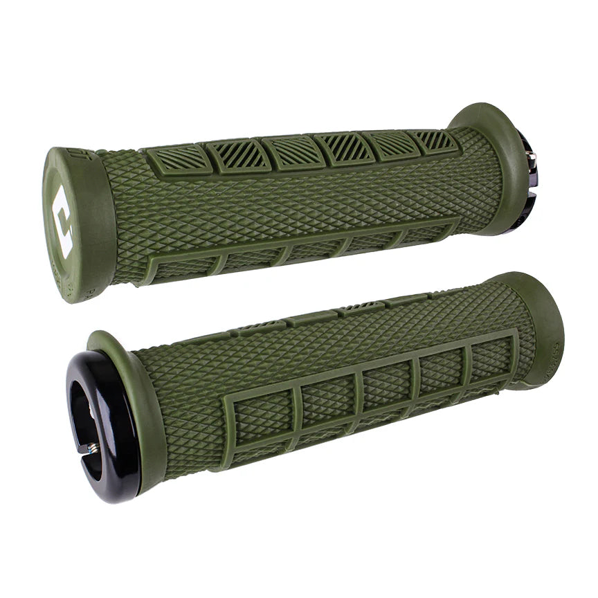 ODI ELITE PRO LOCK-ON GRIPS (130MM) - Olive