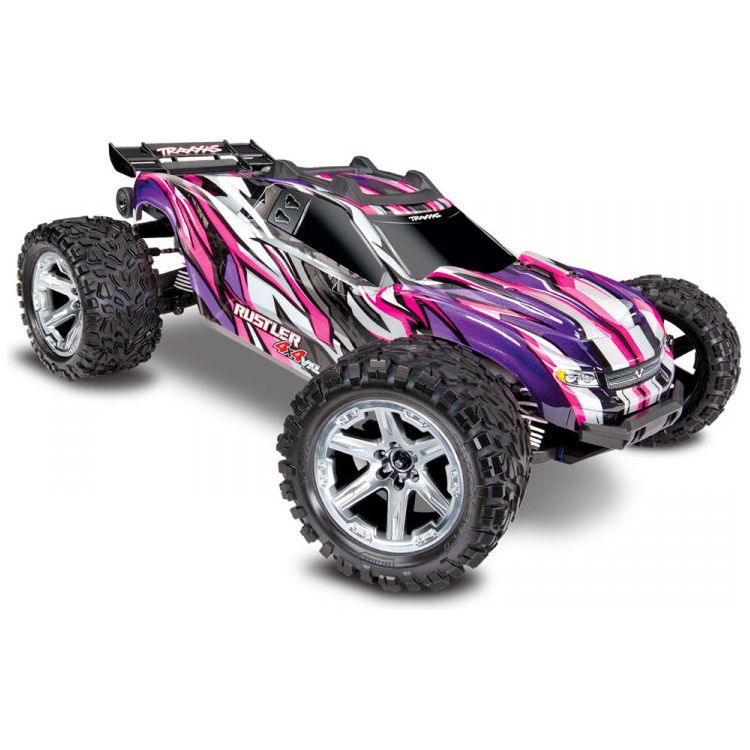 TRAXXAS Rustler 4x4 VXL 1/10 RTR TQi TSM - PINK