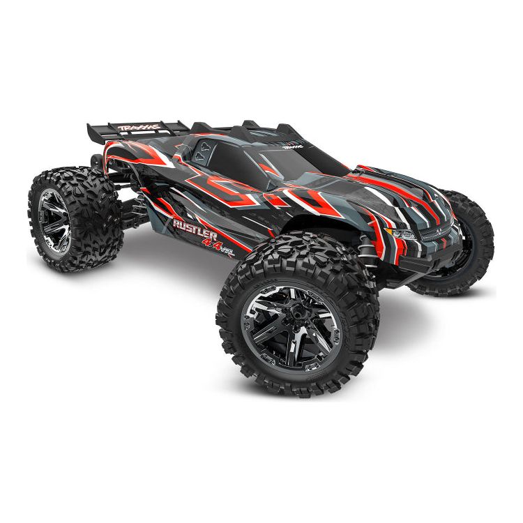 Traxxas Rustler 4x4 VXL 1/10 RTR TQi TSM HD Red w/o Battery & Charger