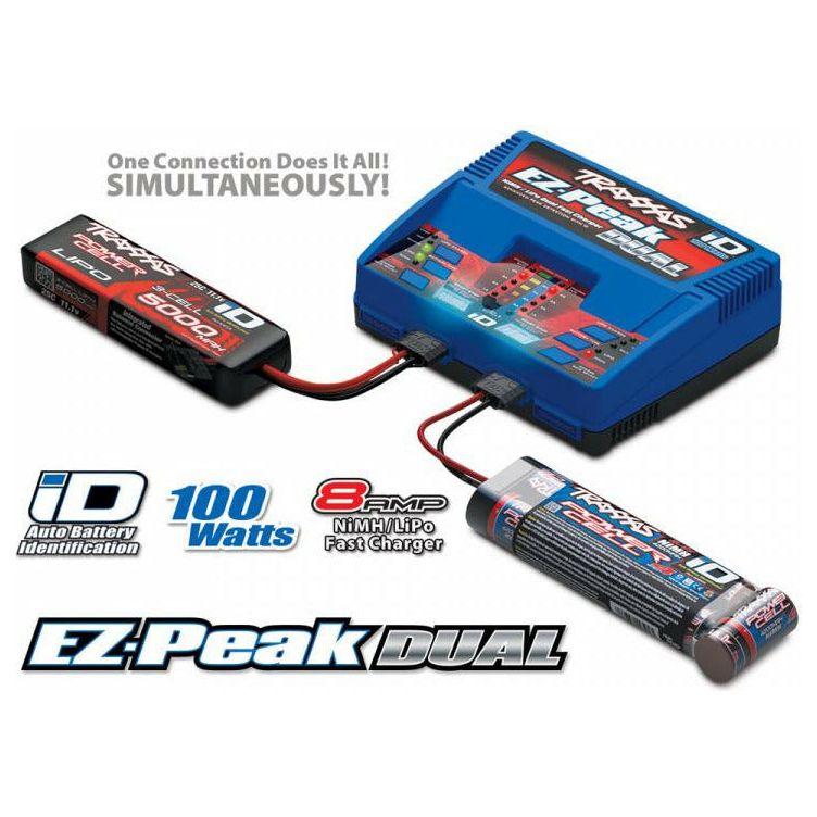 TRAXXAS EZ-Peak Dual 8A NiMH/LiPo Charger Auto ID