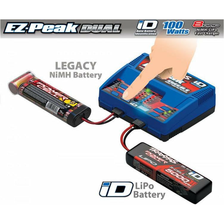 TRAXXAS EZ-Peak Dual 8A NiMH/LiPo Charger Auto ID