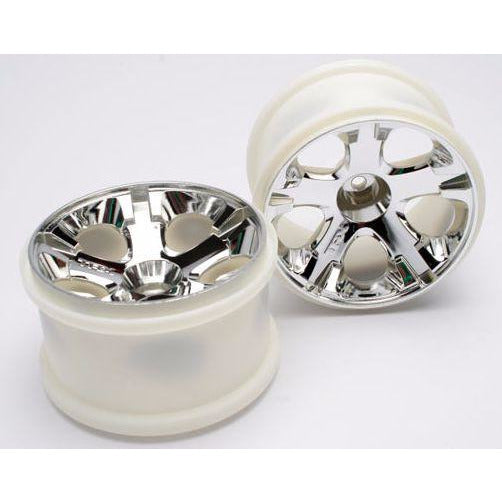 traxxas Wheels All-Star Chrome 2.8" (2) STAMPEDE, RUSTLER - Krakkasport.is