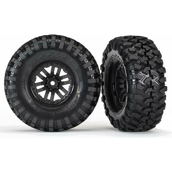 TRAXXAS Tires & Wheels Canyon Trail/TRX-4 Black 1.9" (2)