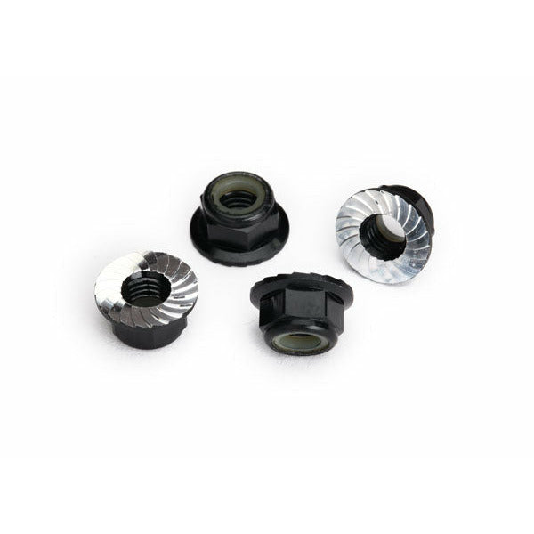 TRAXXAS Lock Nut Flanged M5 Alu Black (4)