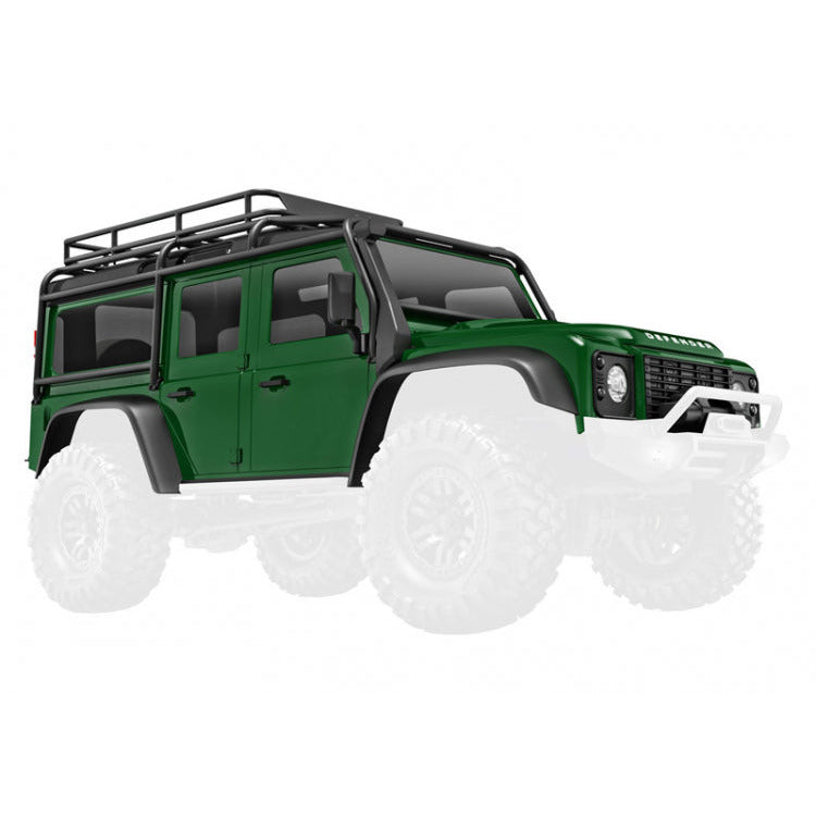 Traxxas Body TRX-4M Land Rover Defender Green Complete