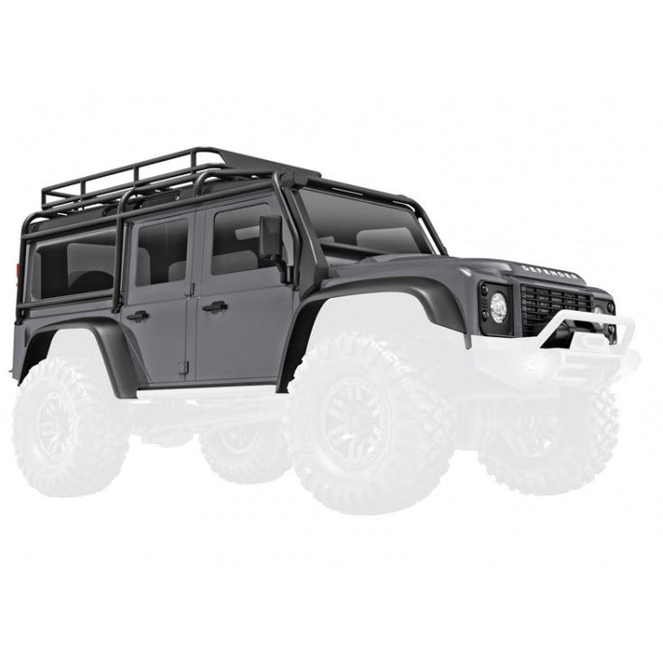 Traxxas Body TRX-4M Land Rover Defender Silver Complete