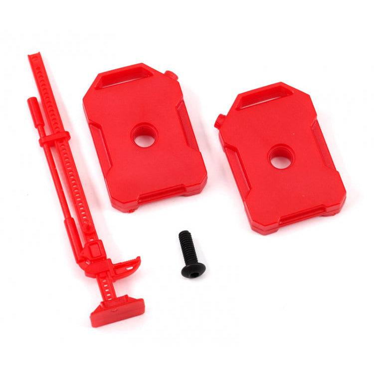 Traxxas Fuel Canisters, Jack Red Land Rover Defender