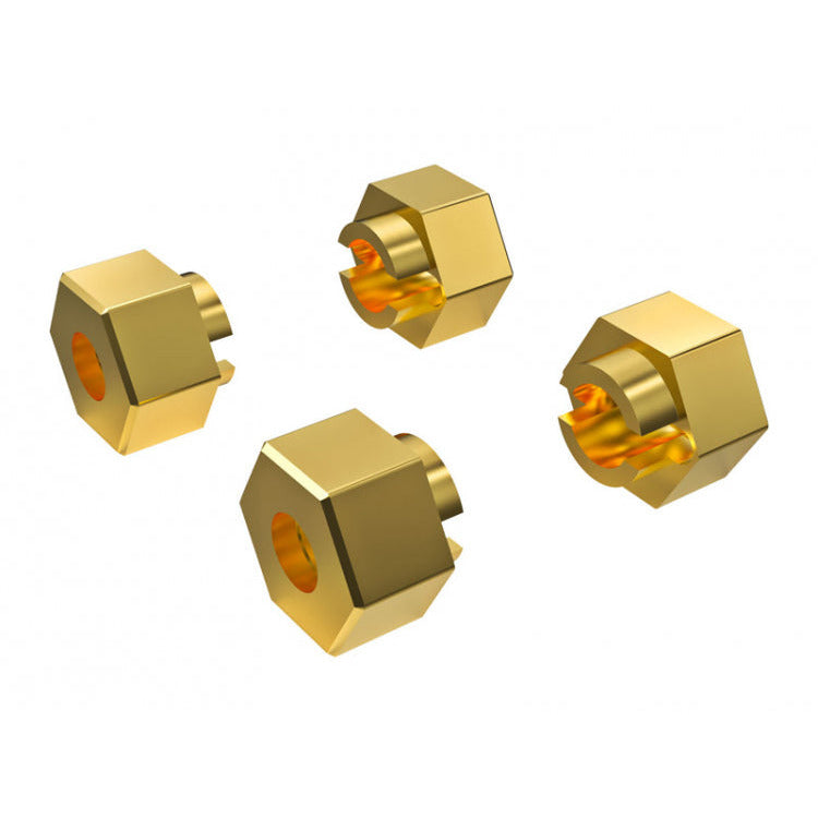 Traxxas Wheel Hubs Hex 7mm Brass (4)