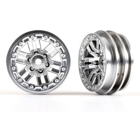 Traxxas Wheels 12-Spoke Satin Chrome 1.0 (2)