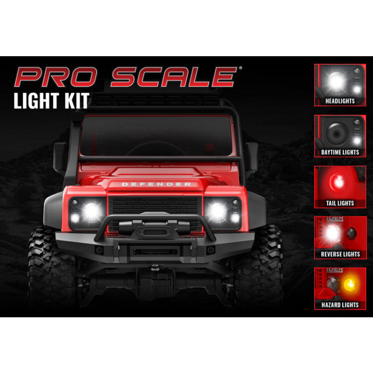 Traxxas LED Lights Front and Rear Kit Complete TRX-4M Defender