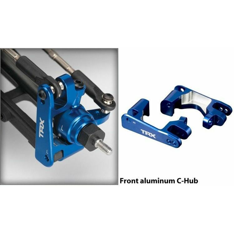 TRAXXAS Caster Blocks Alu Blue L+R (2)