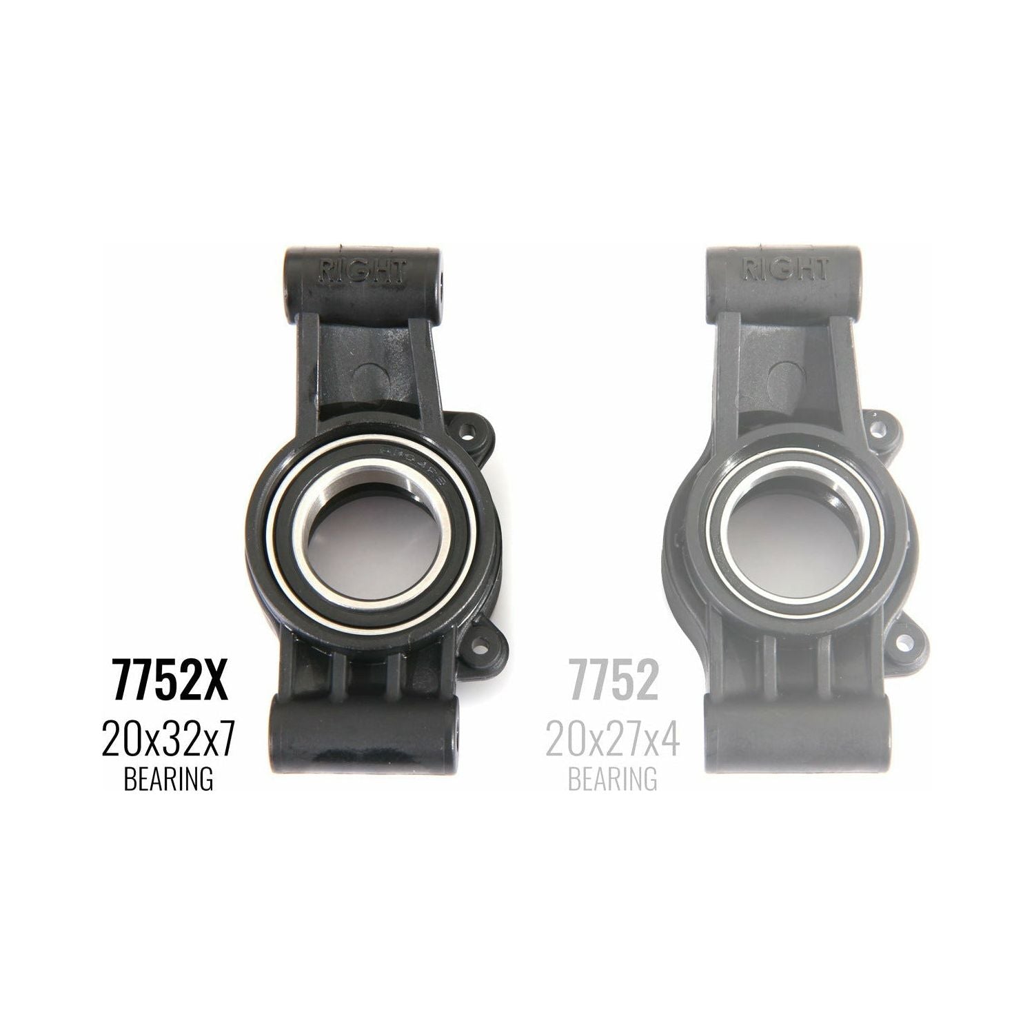 TRAXXAS Carriers Stub Axle Left & Right Large Bearings) (Pair) X-Maxx