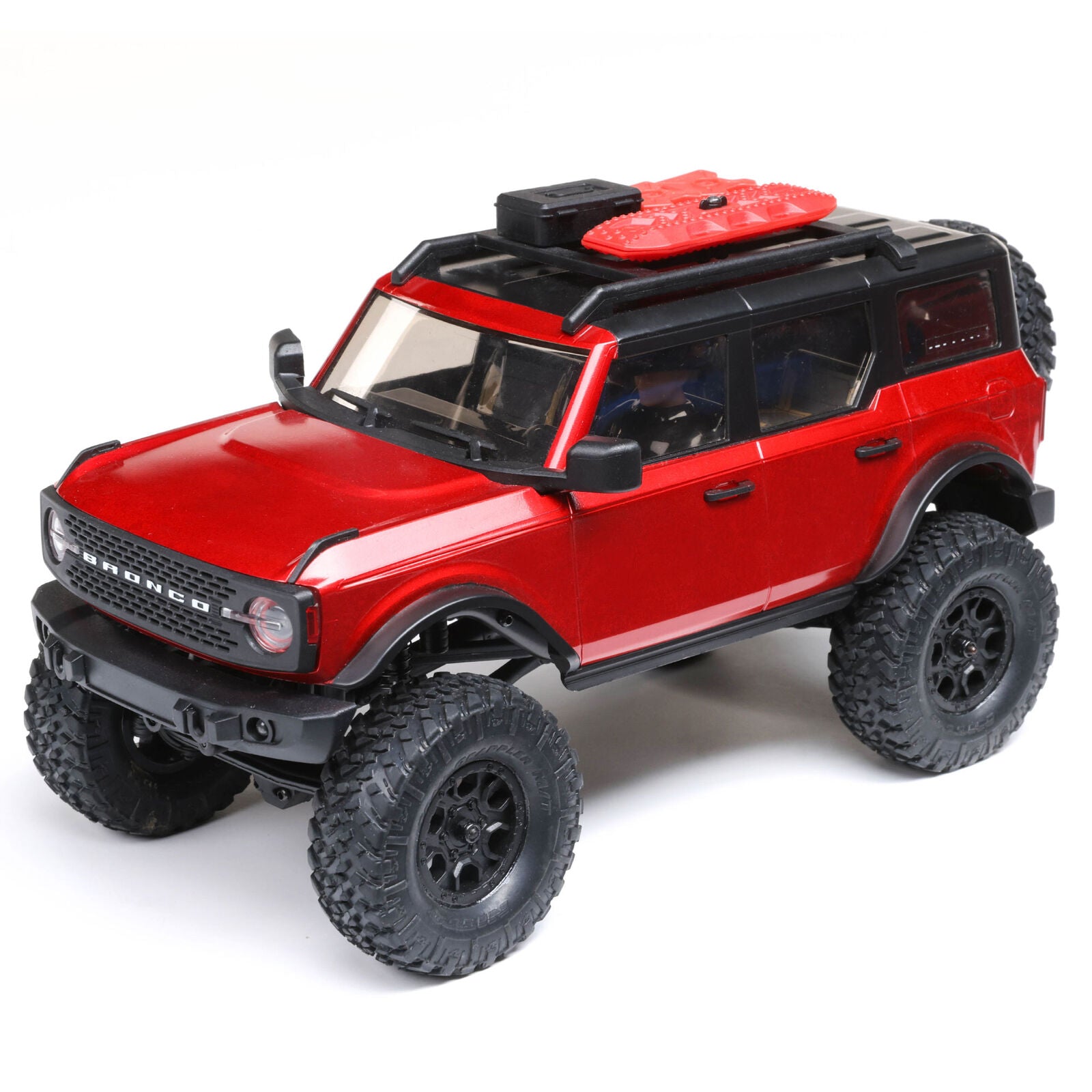 Axial 1/24 SCX24 2021 Ford Bronco 4WD Truck Brushed RTR - Rauður