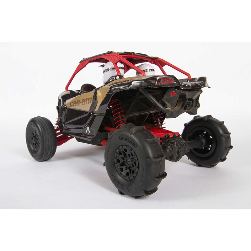 AXIAL ST28 Front Razor, Rear Paddle Tire and Wheel Set: Yeti Jr