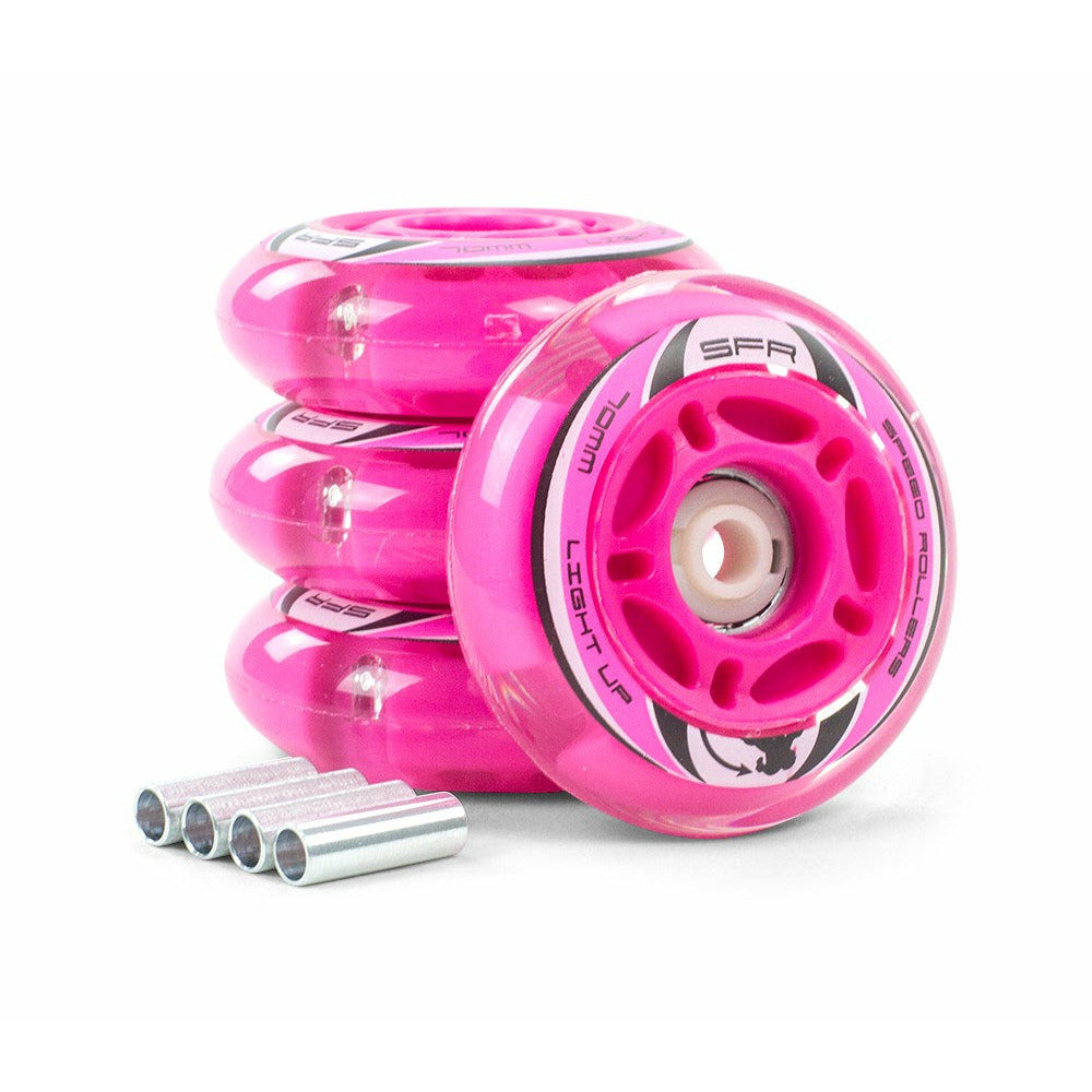 SFR Light Up Inline Wheels Bleik