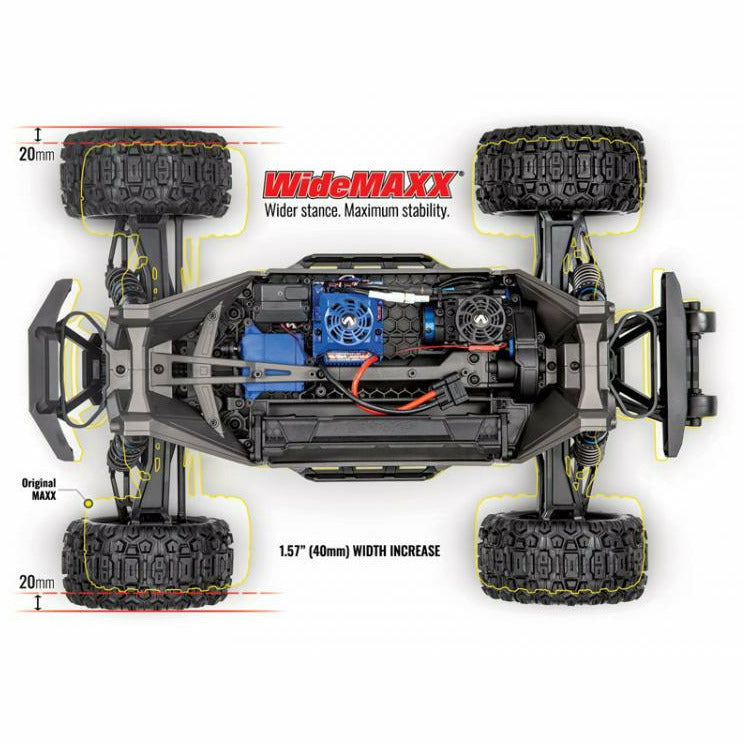 TRAXXAS MAXX with WideMAXX 4x4 1/10 RTR TQi TSM Green