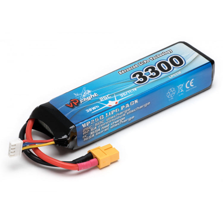 VAPEX Li-Po Battery 3S 11,1V 3300mAh 25C XT60- Connector