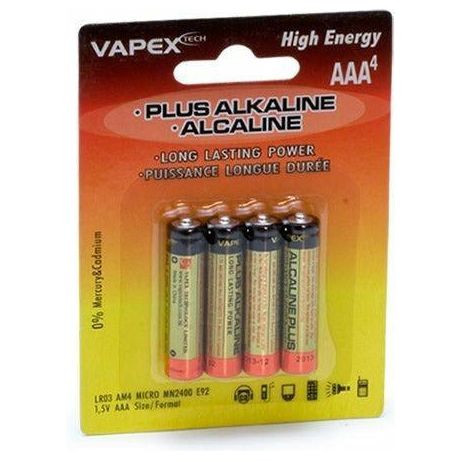 VAPEX Plus Alkaline rafhlöður AAA (4)