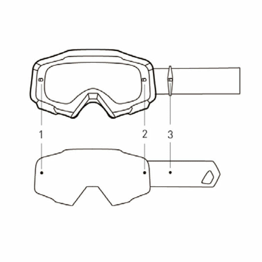 CRATONI TEAR-OFFS FOR C-DIRTTRACK 10 PACK